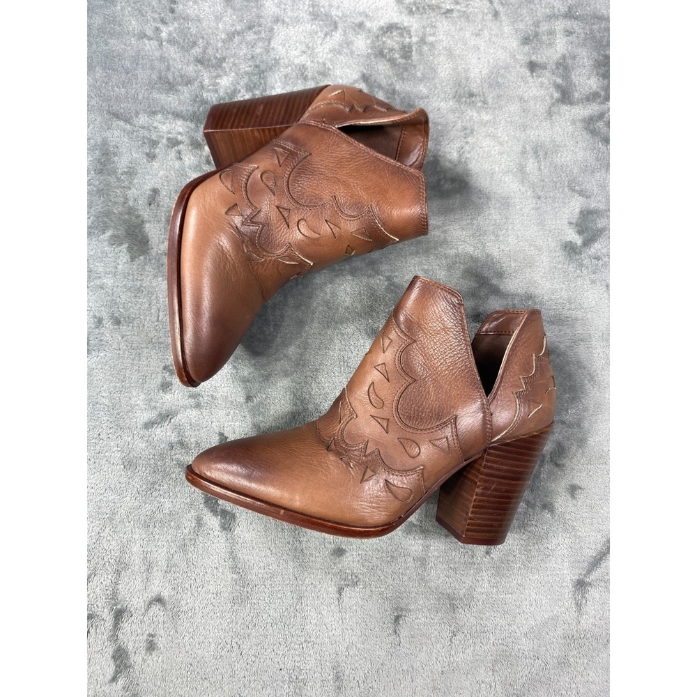 Gianni Bini Womens Ankle Boots Womens 7.5M Ombre Cutout Western Chunky Heel - Picture 8 of 8